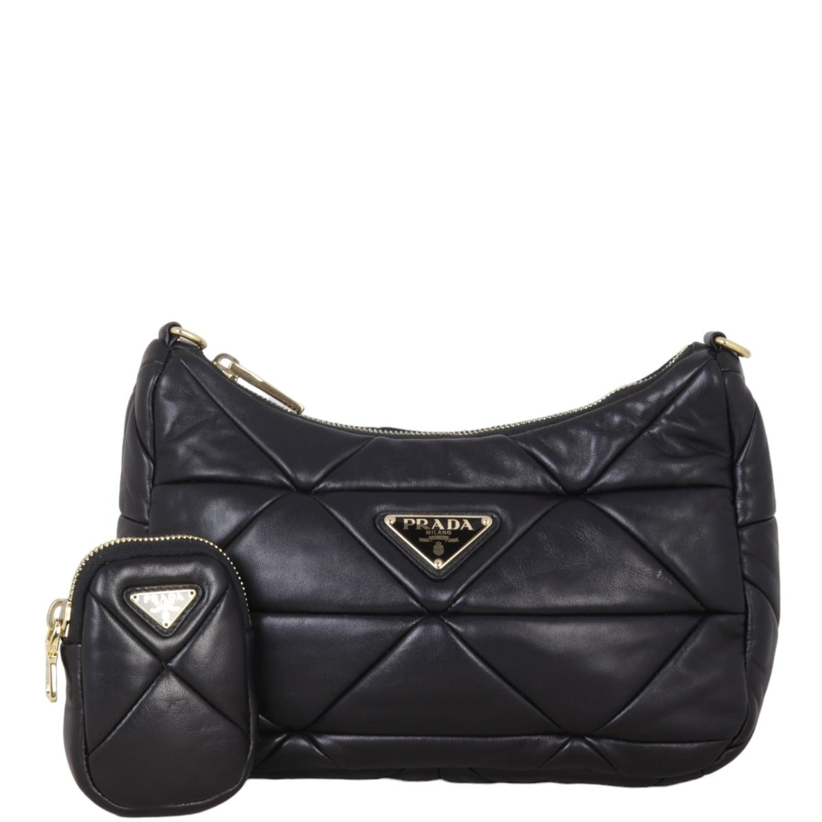 Prada System Nappa Patchwork Shoulder Bag