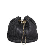 Chanel Coco Pleats Bucket Bag Medium