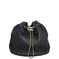 Chanel Coco Pleats Bucket Bag Medium