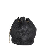 Chanel Coco Pleats Bucket Bag Medium