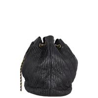 Chanel Coco Pleats Bucket Bag Medium