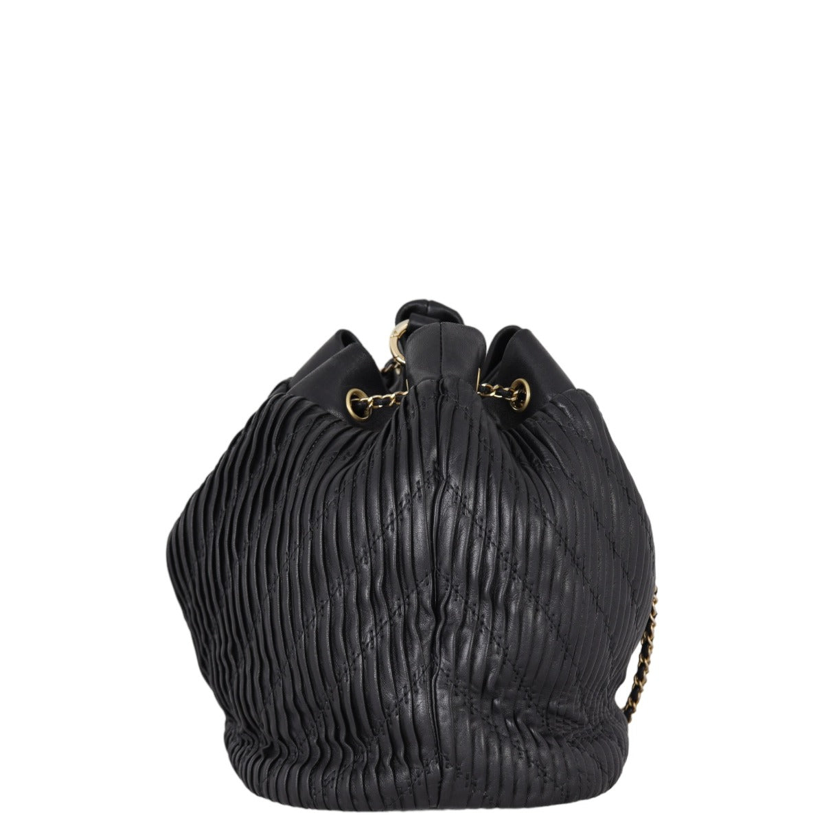 Chanel Coco Pleats Bucket Bag Medium