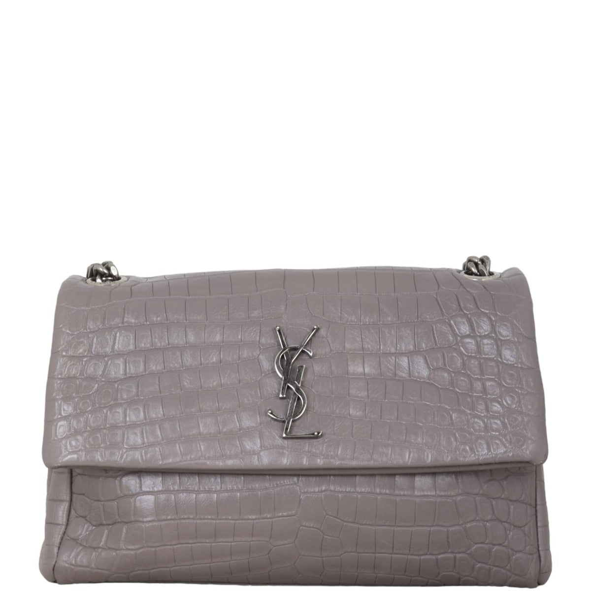 Saint Laurent West Hollywood Croc-Embossed Medium – Luxe.It.Fwd