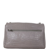 Saint Laurent West Hollywood Croc-Embossed Medium