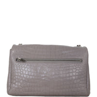 Saint Laurent West Hollywood Croc-Embossed Medium