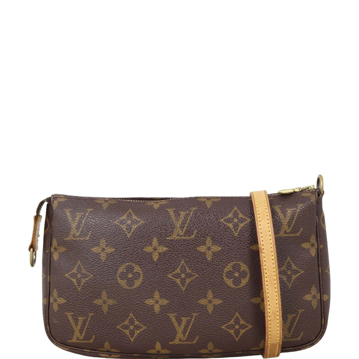 Louis Vuitton Pochette Accessories Monogram with Long Strap