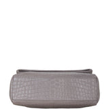 Saint Laurent West Hollywood Croc-Embossed Medium