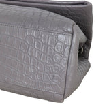 Saint Laurent West Hollywood Croc-Embossed Medium