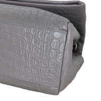 Saint Laurent West Hollywood Croc-Embossed Medium