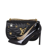Louis Vuitton New Wave MM Chain Bag Love Lock