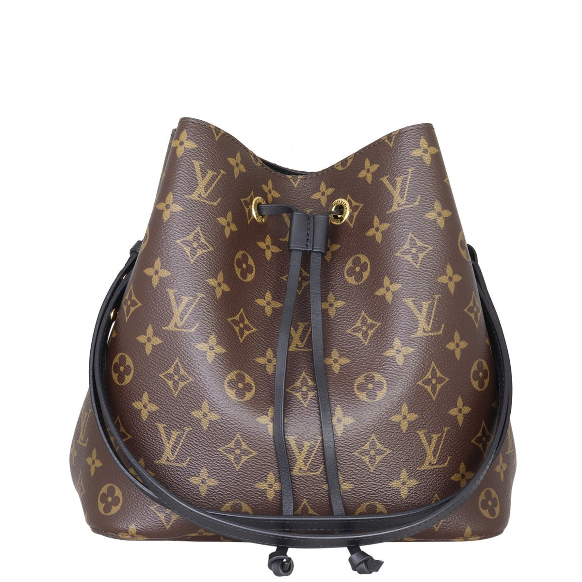 Louis Vuitton NeoNoe Monogram Noir Front with Strap