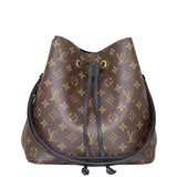 Louis Vuitton NeoNoe Monogram Noir Front with Strap