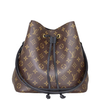 Louis Vuitton NeoNoe Monogram Noir Front with Strap