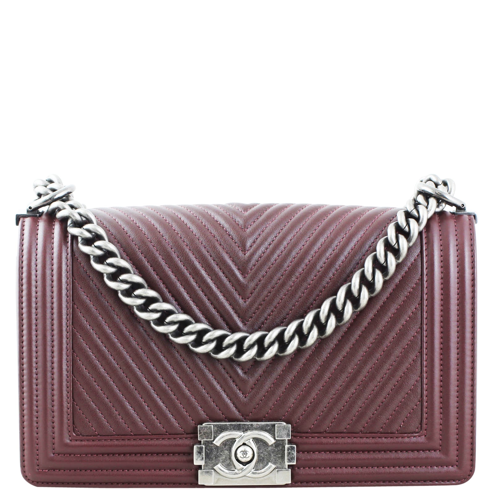 Chanel Boy Old Medium Front with Strap