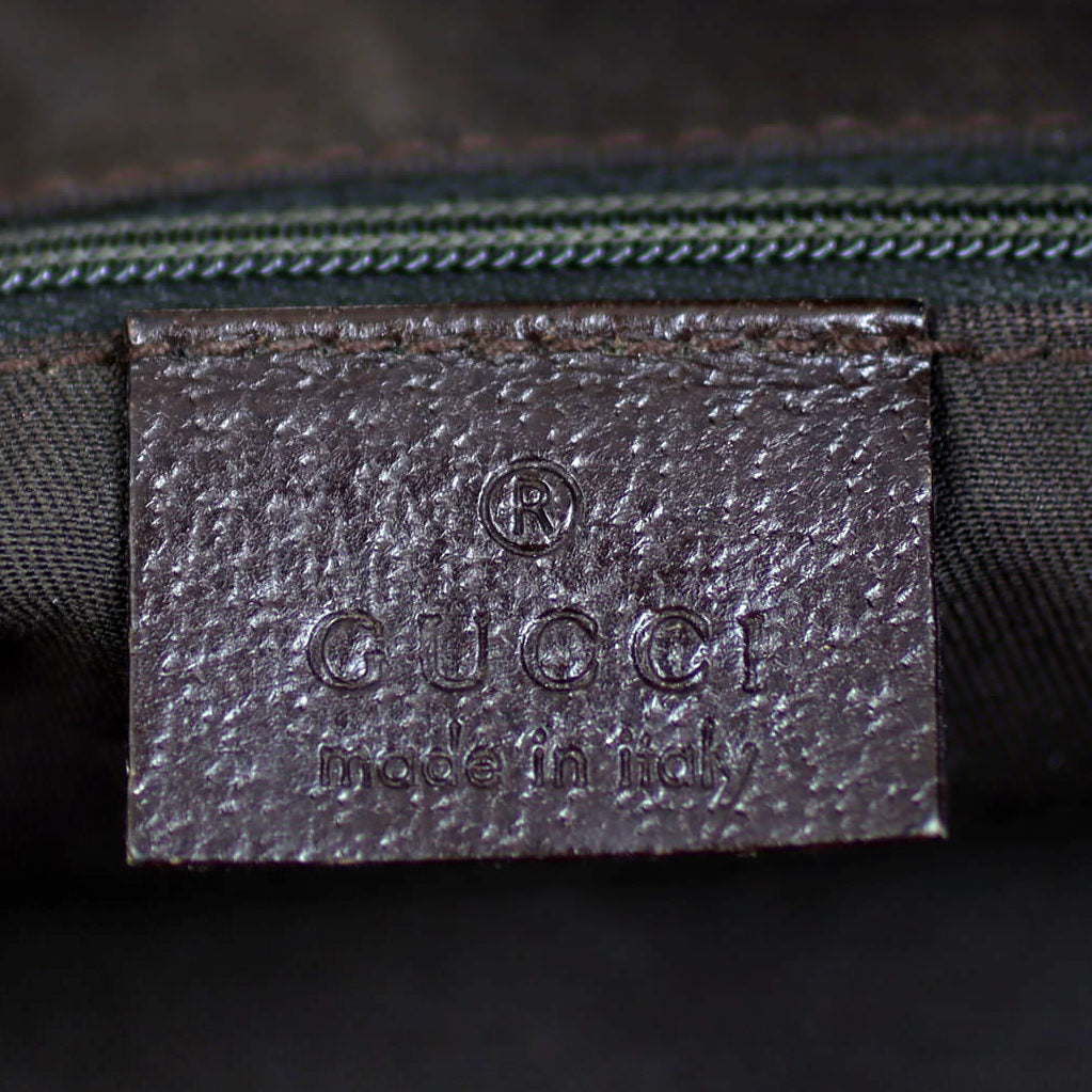 Gucci GG Canvas Top Handle Hobo Made In