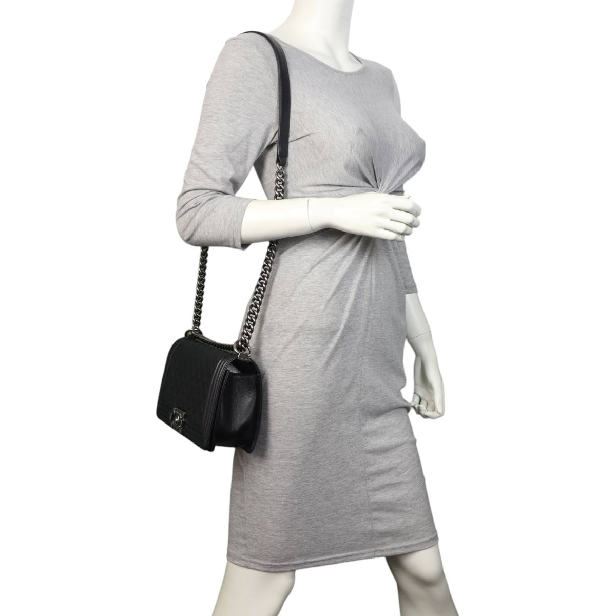 Chanel Boy Old Medium | Black 23 Series