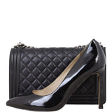 Chanel Boy Old Medium | Black 23 Series