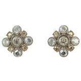 Chanel Swarovski Cluster Diamante Earrings Front