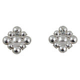Chanel Swarovski Cluster Diamante Earrings Back