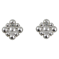 Chanel Swarovski Cluster Diamante Earrings Back