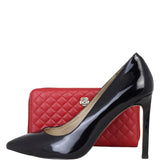 Chanel Camellia Zip Around Wallet | Red