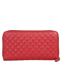 Chanel Camellia Zip Around Wallet | Red