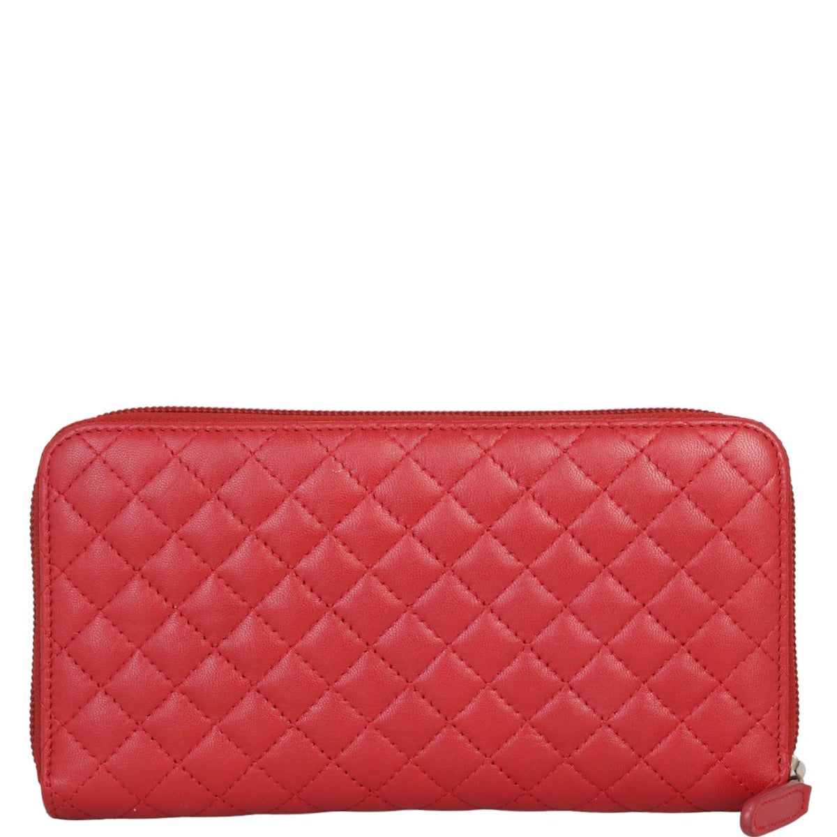 Chanel Camellia Zip Around Wallet | Red