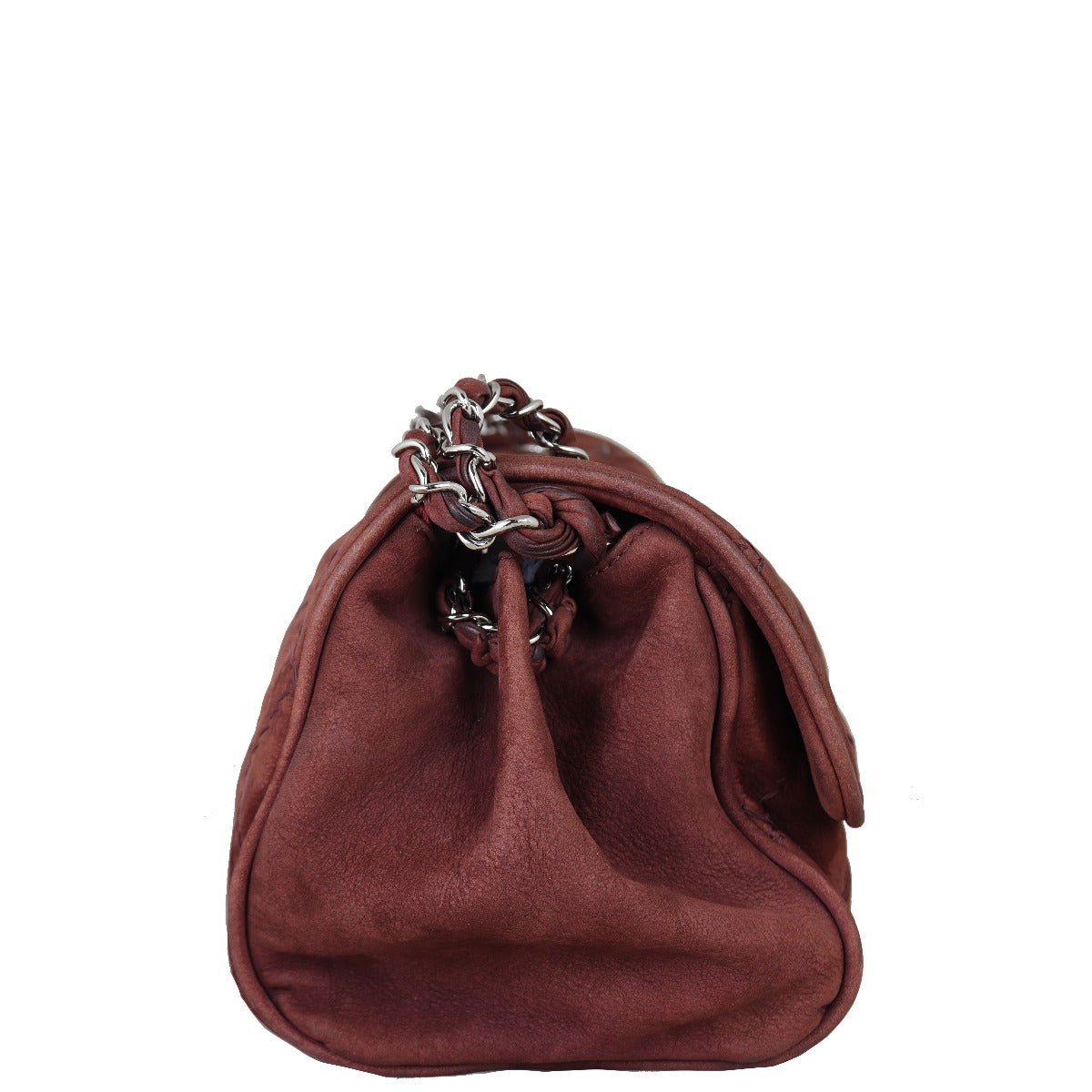 Chanel Ultimate Stitch Suede Flap Bag Side