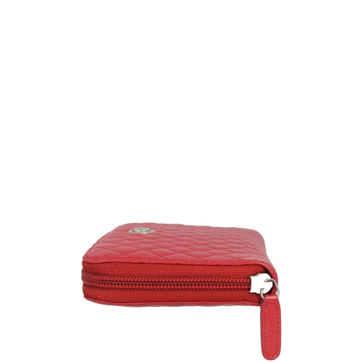 Chanel Camellia Zip Around Wallet | Red