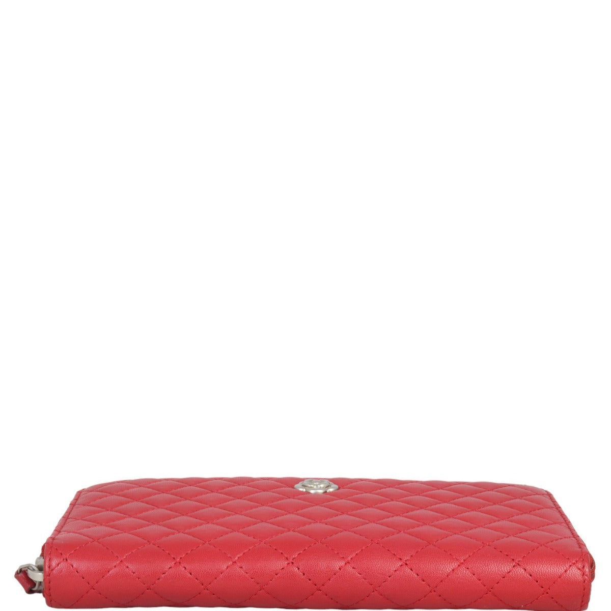 Chanel Camellia Zip Around Wallet | Red