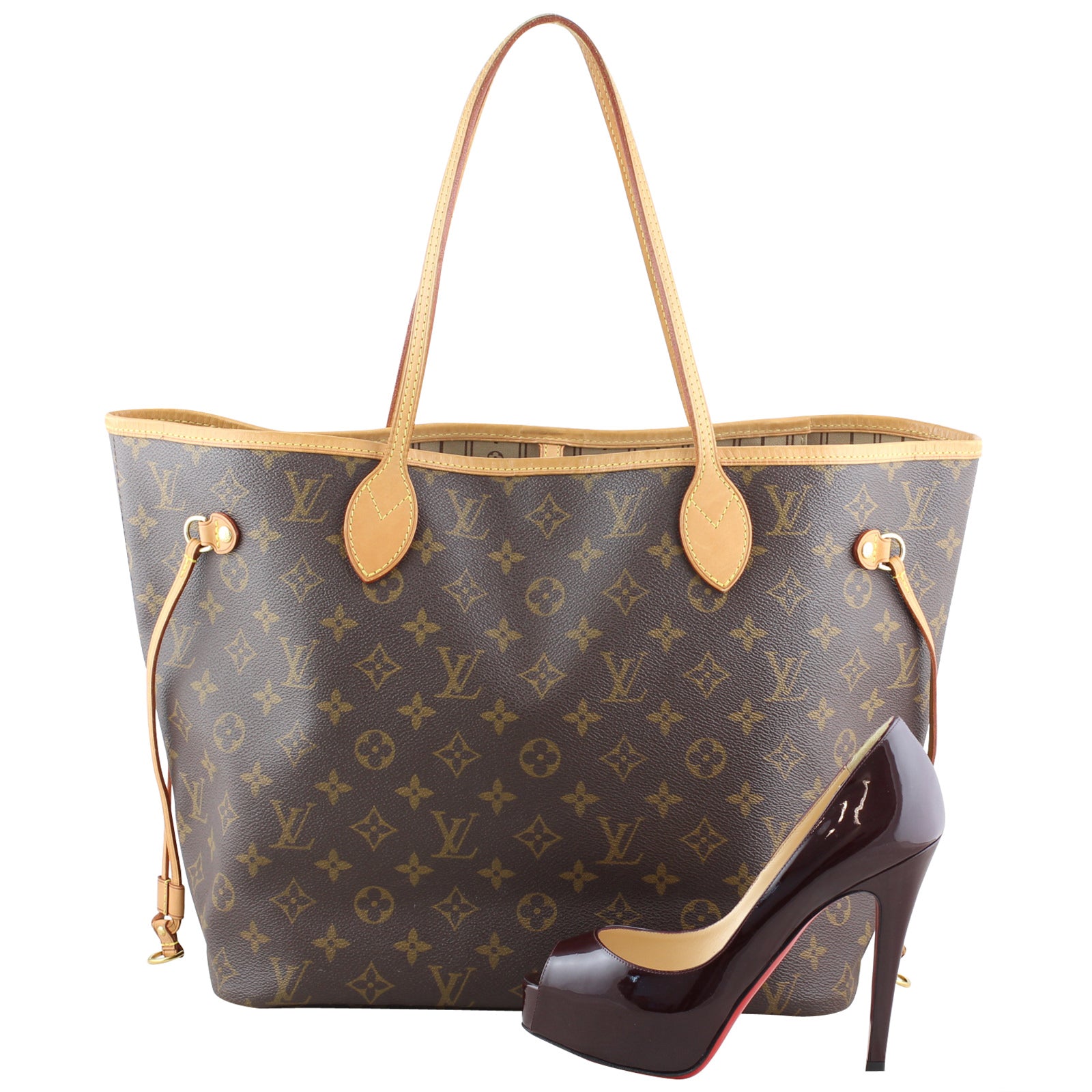 Louis Vuitton Neverfull MM Monogram Scale