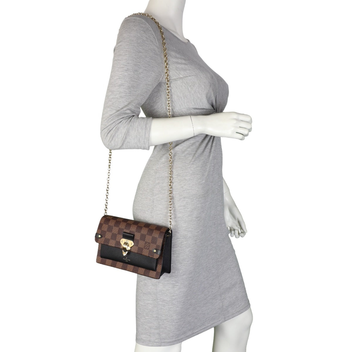 Louis Vuitton Vavin Chain Wallet Damier Ebene