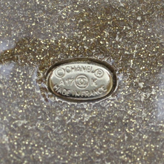 Chanel Crystal Embellished Cuff Bracelet Stamp