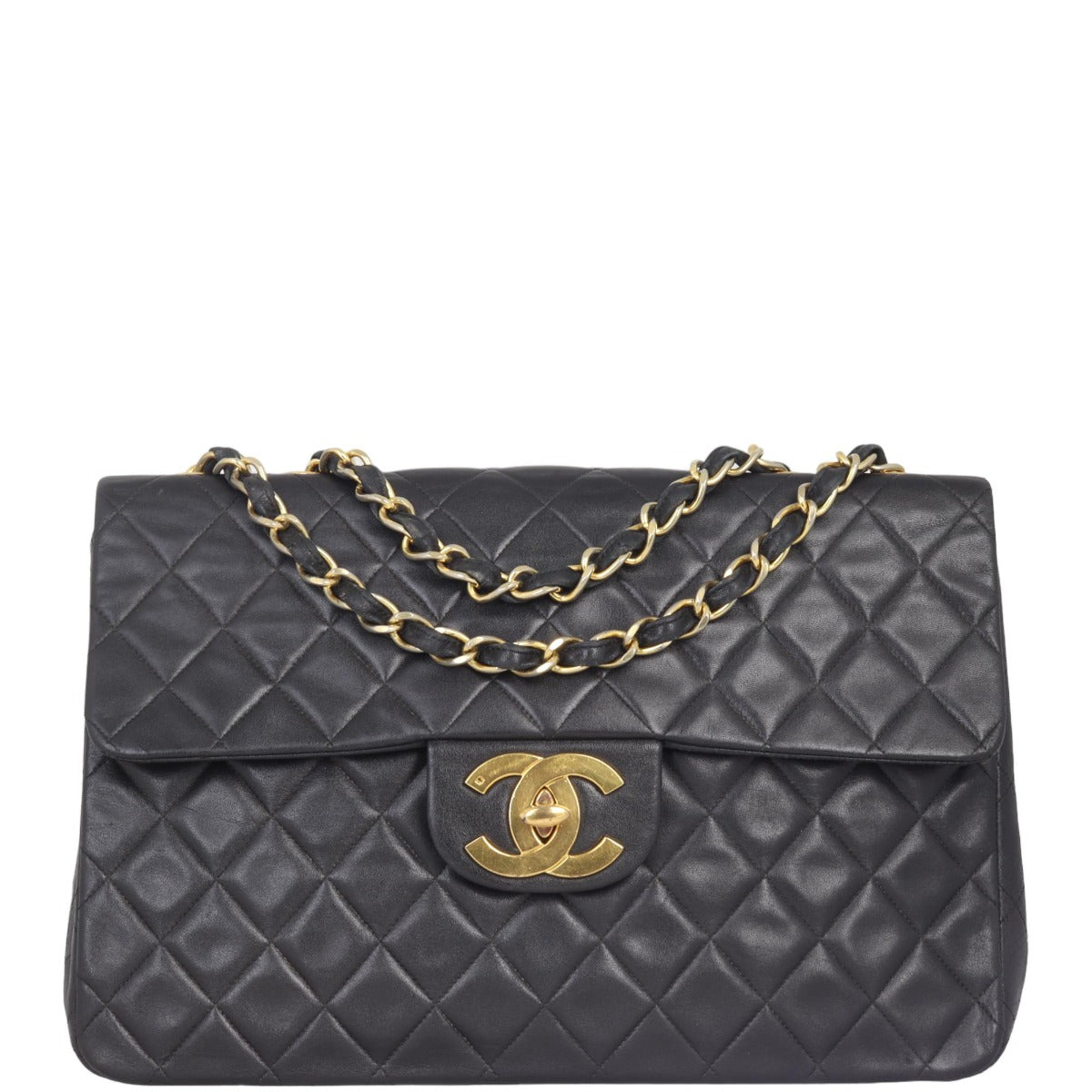 Chanel Maxi Jumbo XL Single Flap Vintage | Gold Hardware