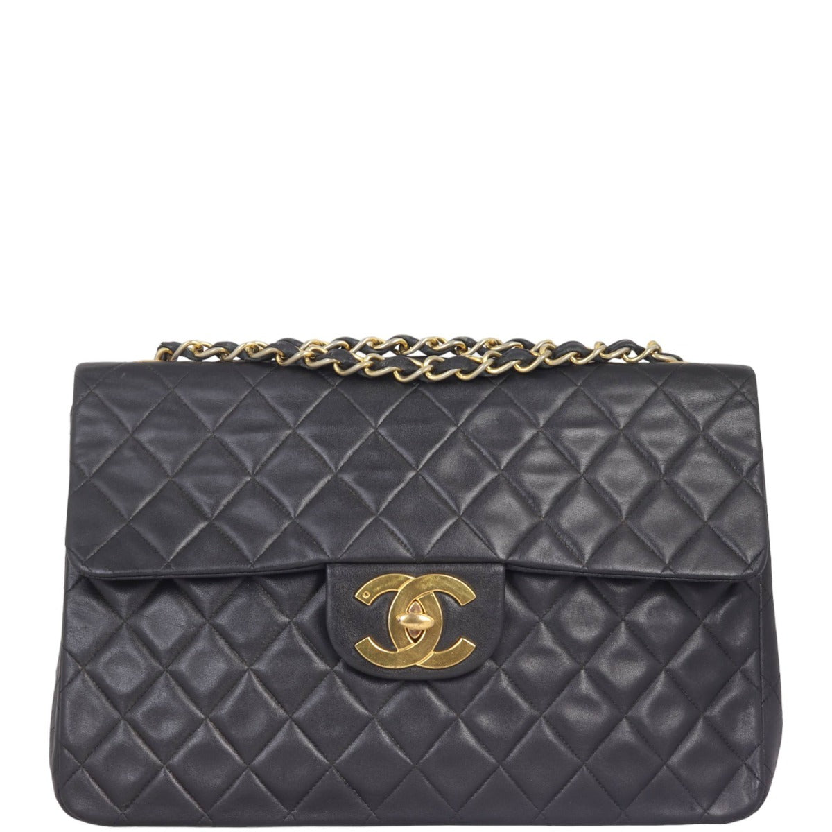 Chanel Maxi Jumbo XL Single Flap Vintage | Gold Hardware
