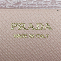 Prada Triangle Saffiano Shearling Mini Bag