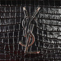 Saint Laurent Uptown Croc-Embossed Hardware