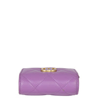 Chanel CC Card Holder on Chain | Purple