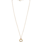 Cartier Trinity Yellow, White & Rose Gold Pink Sapphire Necklace