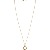 Cartier Trinity Yellow, White & Rose Gold Pink Sapphire Necklace