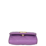 Chanel CC Card Holder on Chain | Purple