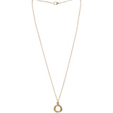Cartier Trinity Yellow, White & Rose Gold Pink Sapphire Necklace