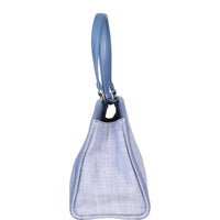 Chanel Boy Shopping Tote Chevron Denim