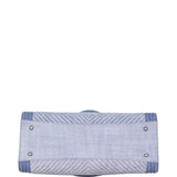 Chanel Boy Shopping Tote Chevron Denim