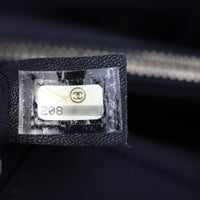 Chanel Boy Shopping Tote Chevron Denim