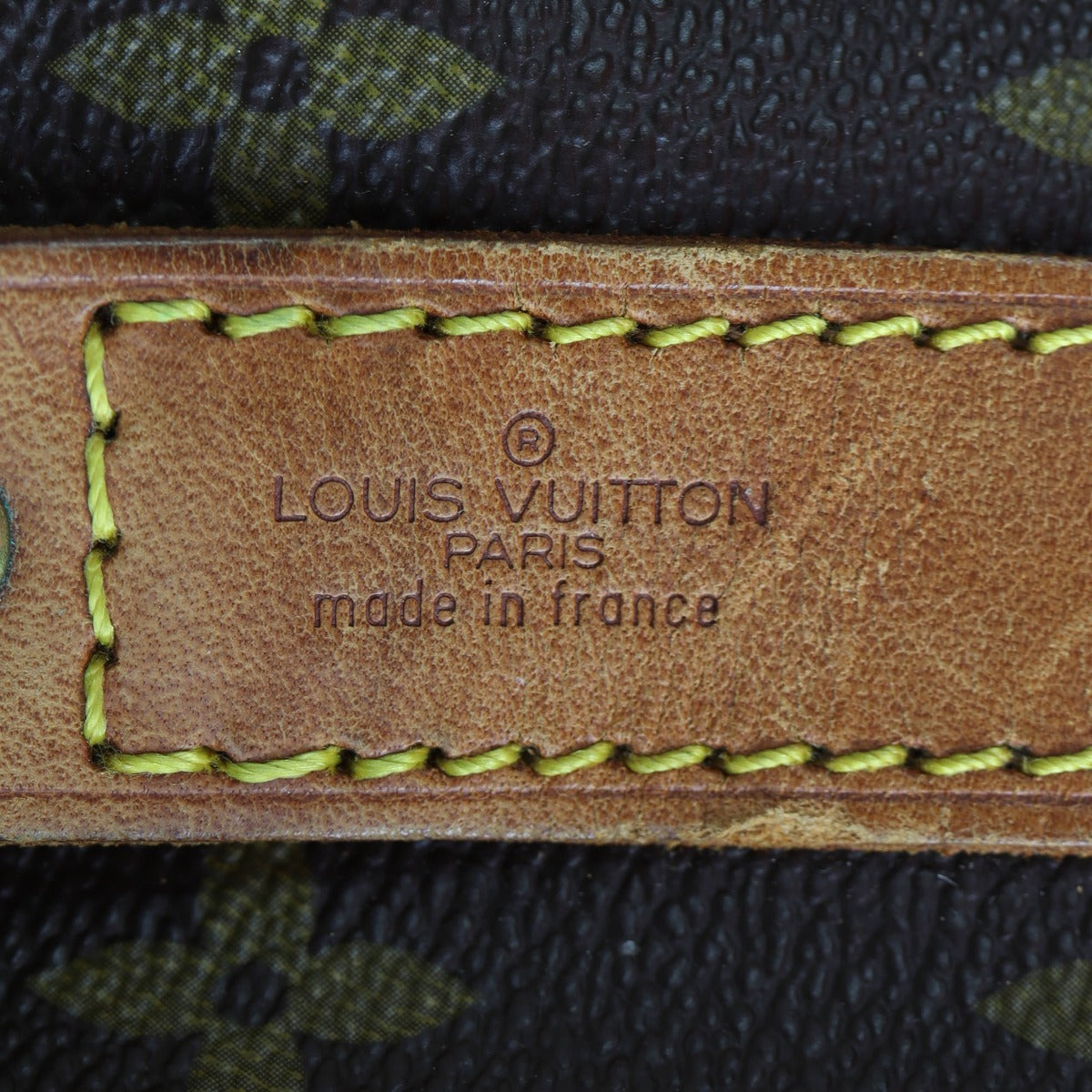 Louis Vuitton Keepall 55 Bandouliere Monogram Interior Stamp
