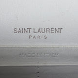 Saint Laurent Kate Tassel Chain Wallet Croc-Embossed Interior Stamp