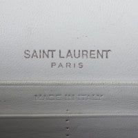 Saint Laurent Kate Tassel Chain Wallet Croc-Embossed Interior Stamp