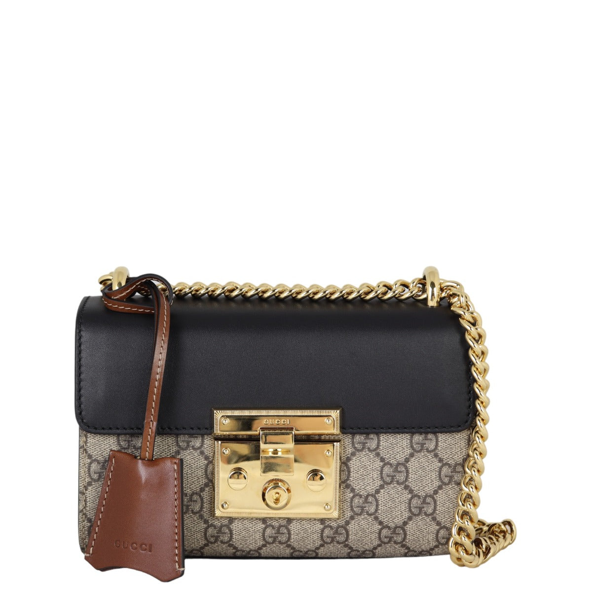 Gucci GG Supreme Padlock Small Shoulder Bag