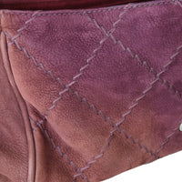 Chanel Ultimate Stitch Suede Flap Bag wear